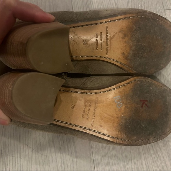 Isabel Marant Etoile Block Heel Suede Dicker Boots Size EU38 - Picture 8 of 8